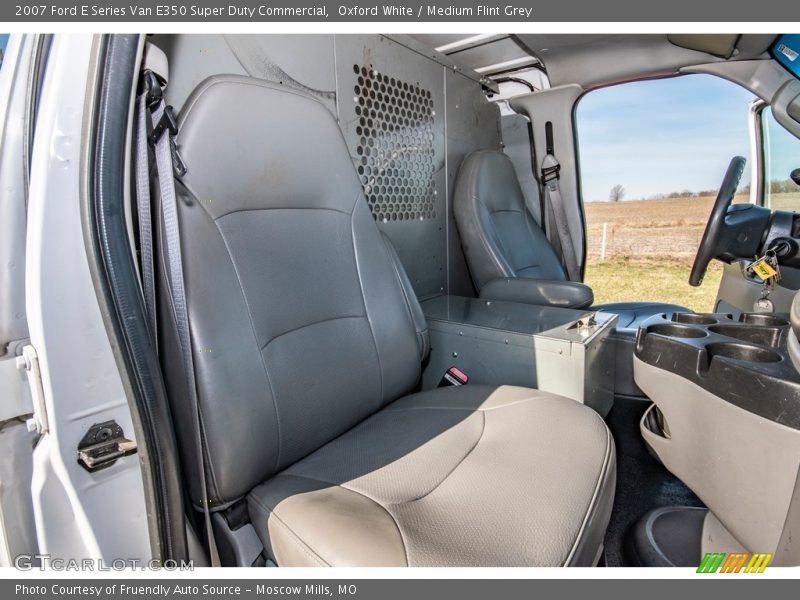Oxford White / Medium Flint Grey 2007 Ford E Series Van E350 Super Duty Commercial