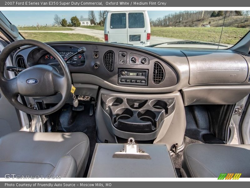Oxford White / Medium Flint Grey 2007 Ford E Series Van E350 Super Duty Commercial