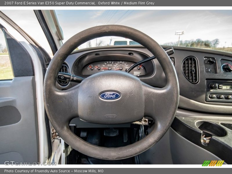 Oxford White / Medium Flint Grey 2007 Ford E Series Van E350 Super Duty Commercial