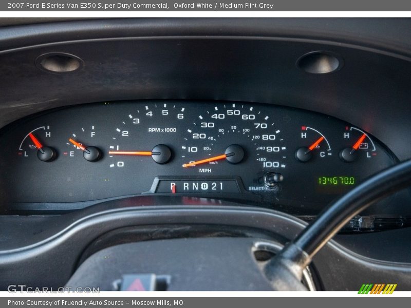 Oxford White / Medium Flint Grey 2007 Ford E Series Van E350 Super Duty Commercial