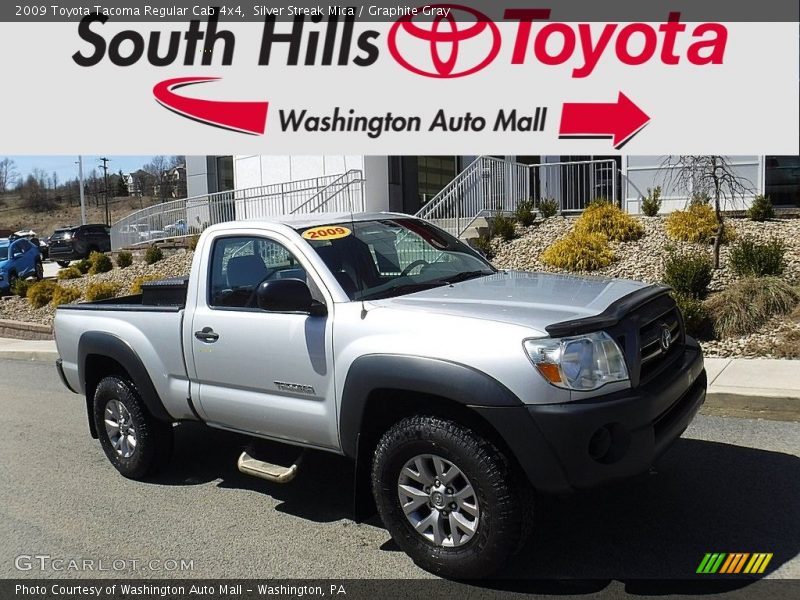 Silver Streak Mica / Graphite Gray 2009 Toyota Tacoma Regular Cab 4x4