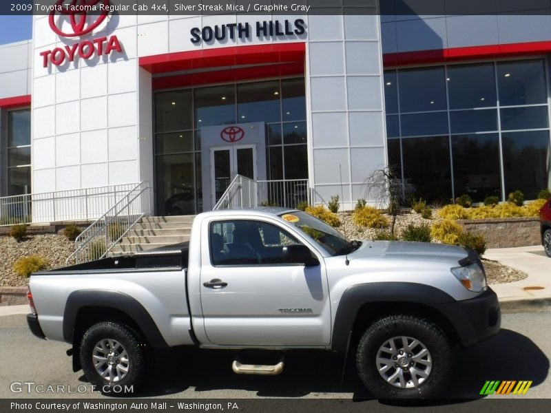 Silver Streak Mica / Graphite Gray 2009 Toyota Tacoma Regular Cab 4x4