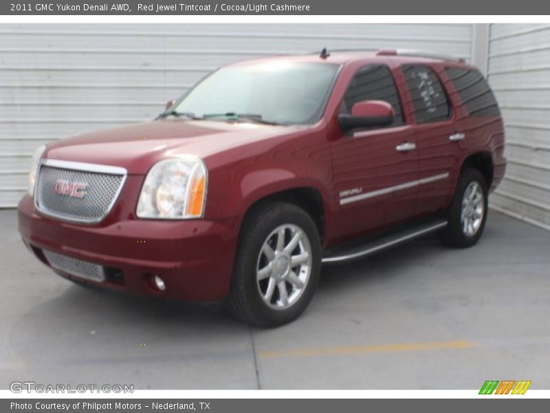 Red Jewel Tintcoat / Cocoa/Light Cashmere 2011 GMC Yukon Denali AWD