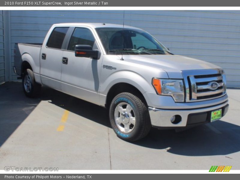 Ingot Silver Metallic / Tan 2010 Ford F150 XLT SuperCrew