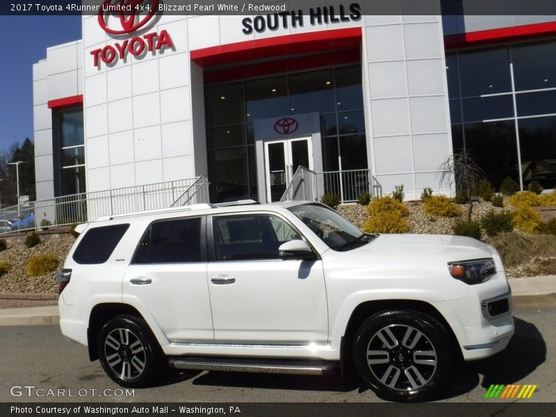 Blizzard Pearl White / Redwood 2017 Toyota 4Runner Limited 4x4