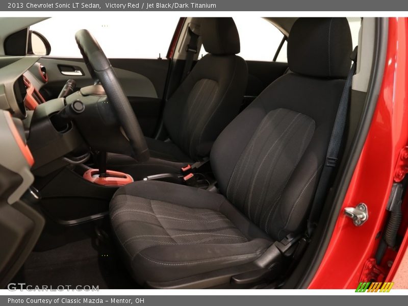 Victory Red / Jet Black/Dark Titanium 2013 Chevrolet Sonic LT Sedan