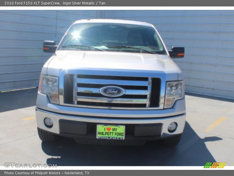 Ingot Silver Metallic / Tan 2010 Ford F150 XLT SuperCrew