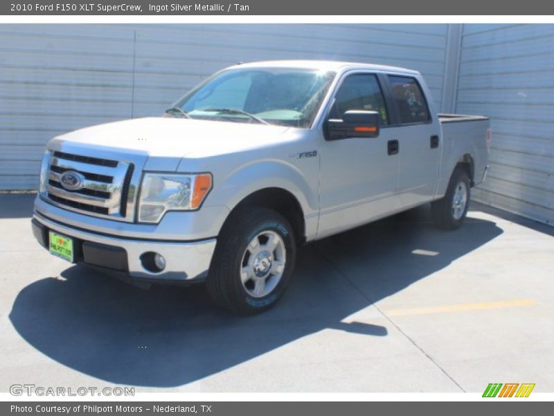 Ingot Silver Metallic / Tan 2010 Ford F150 XLT SuperCrew