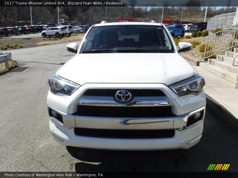 Blizzard Pearl White / Redwood 2017 Toyota 4Runner Limited 4x4