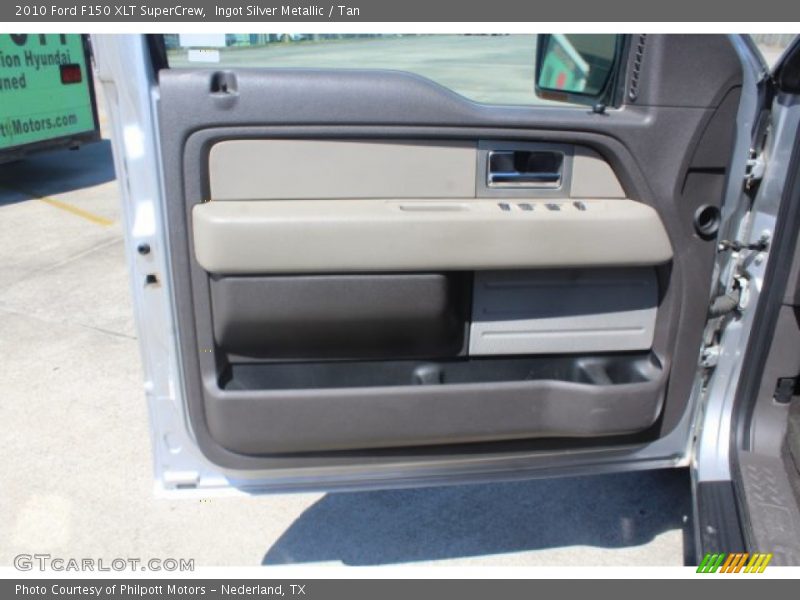 Ingot Silver Metallic / Tan 2010 Ford F150 XLT SuperCrew