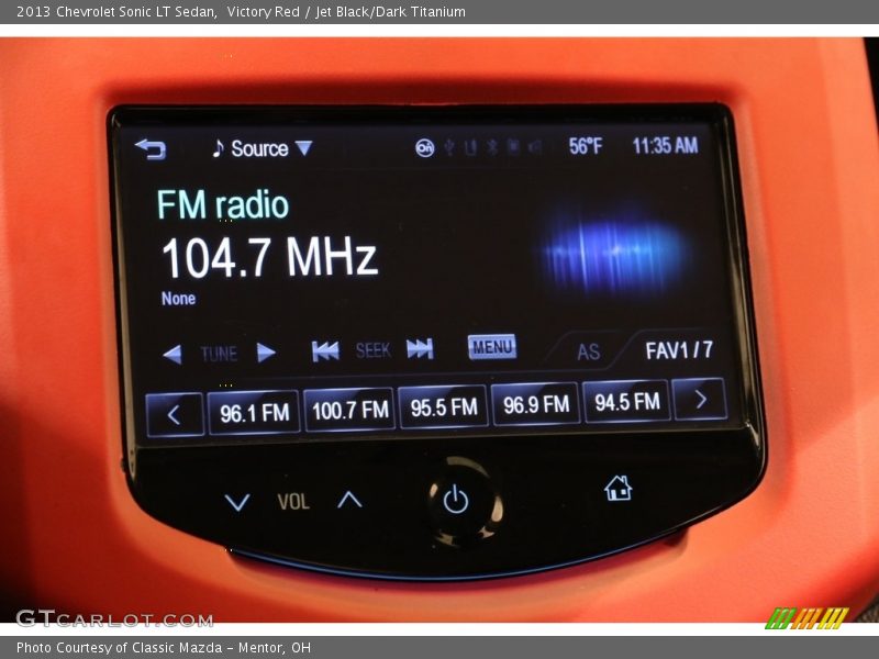 Victory Red / Jet Black/Dark Titanium 2013 Chevrolet Sonic LT Sedan