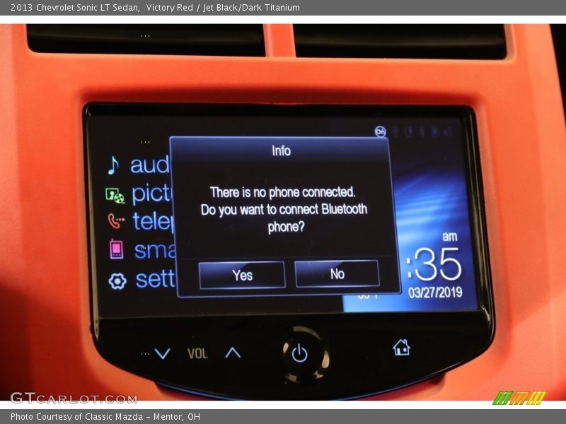 Victory Red / Jet Black/Dark Titanium 2013 Chevrolet Sonic LT Sedan