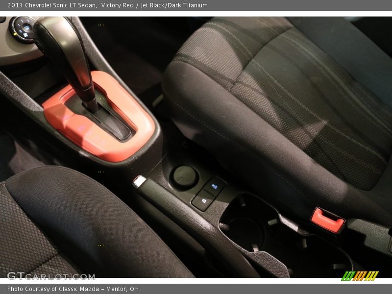 Victory Red / Jet Black/Dark Titanium 2013 Chevrolet Sonic LT Sedan