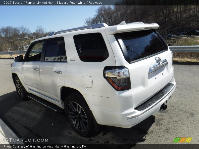 Blizzard Pearl White / Redwood 2017 Toyota 4Runner Limited 4x4