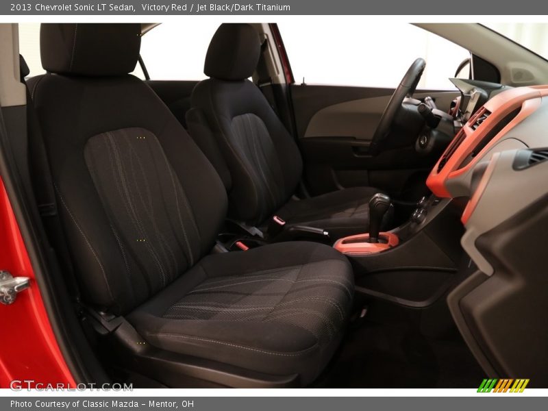 Victory Red / Jet Black/Dark Titanium 2013 Chevrolet Sonic LT Sedan