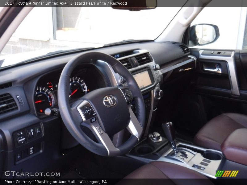 Blizzard Pearl White / Redwood 2017 Toyota 4Runner Limited 4x4