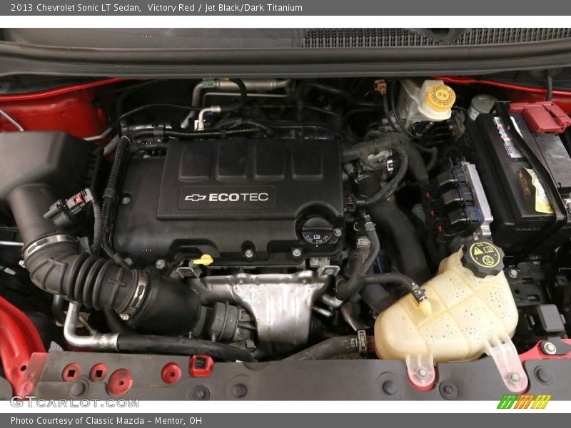 Victory Red / Jet Black/Dark Titanium 2013 Chevrolet Sonic LT Sedan