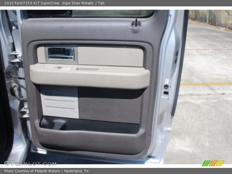 Ingot Silver Metallic / Tan 2010 Ford F150 XLT SuperCrew