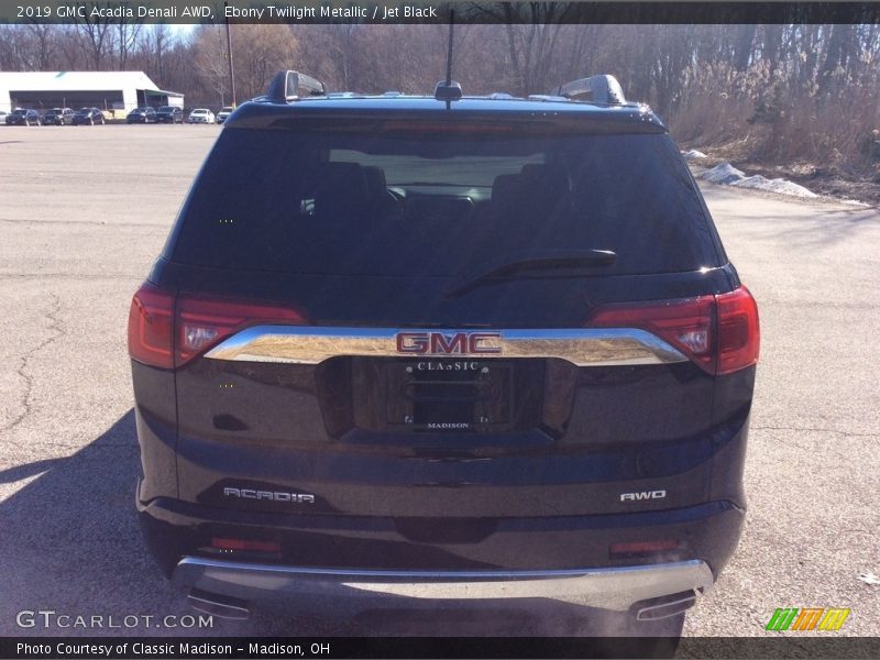 Ebony Twilight Metallic / Jet Black 2019 GMC Acadia Denali AWD