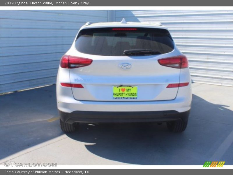 Molten Silver / Gray 2019 Hyundai Tucson Value