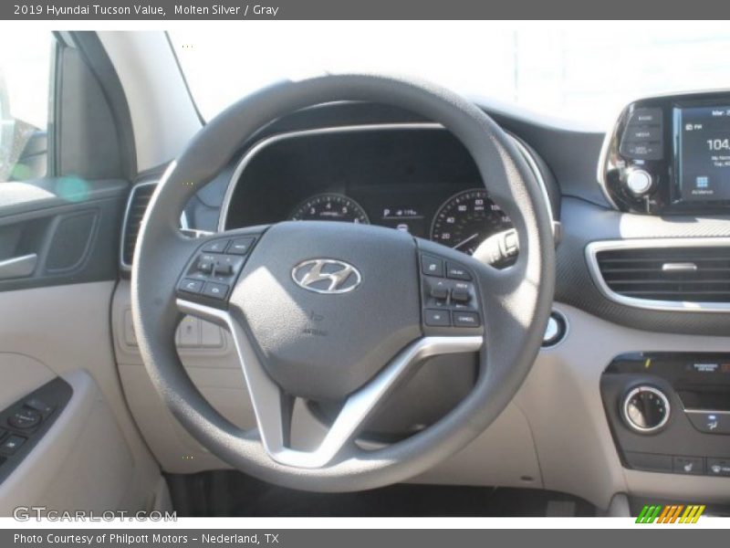 Molten Silver / Gray 2019 Hyundai Tucson Value