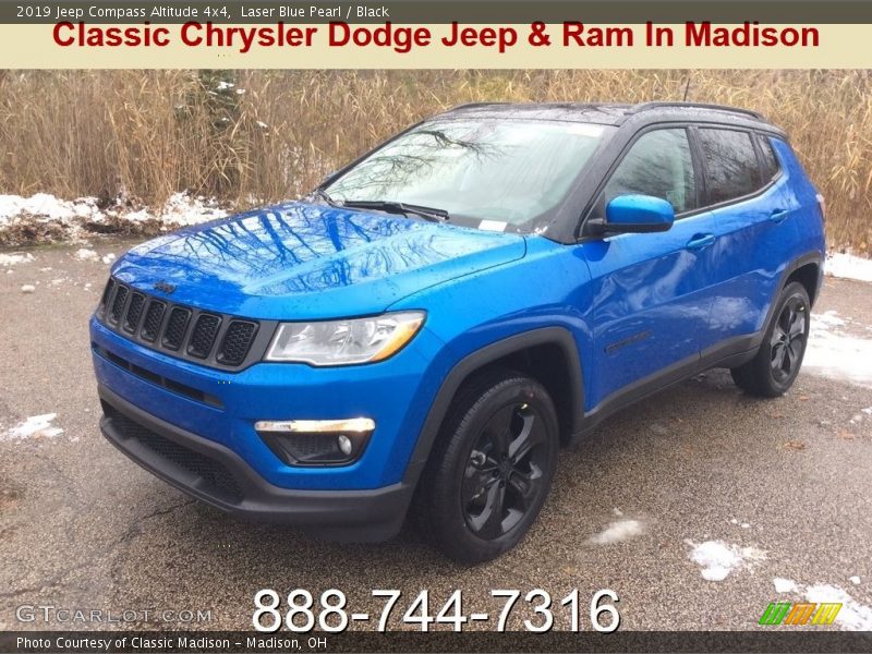 Laser Blue Pearl / Black 2019 Jeep Compass Altitude 4x4