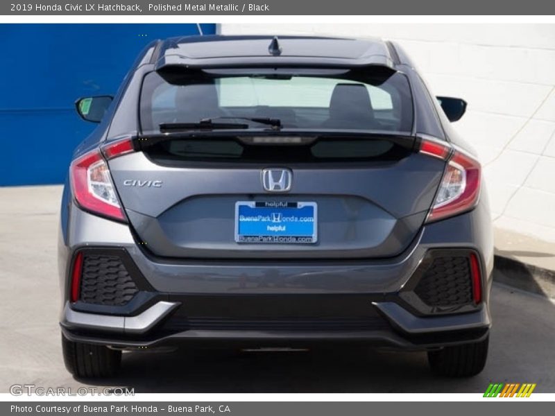 Polished Metal Metallic / Black 2019 Honda Civic LX Hatchback