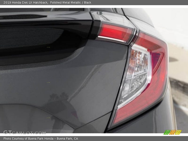 Polished Metal Metallic / Black 2019 Honda Civic LX Hatchback