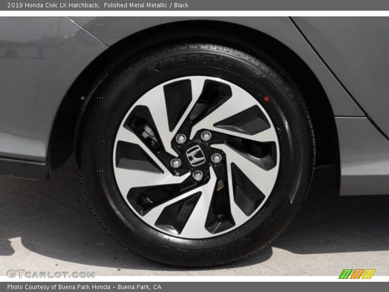 Polished Metal Metallic / Black 2019 Honda Civic LX Hatchback