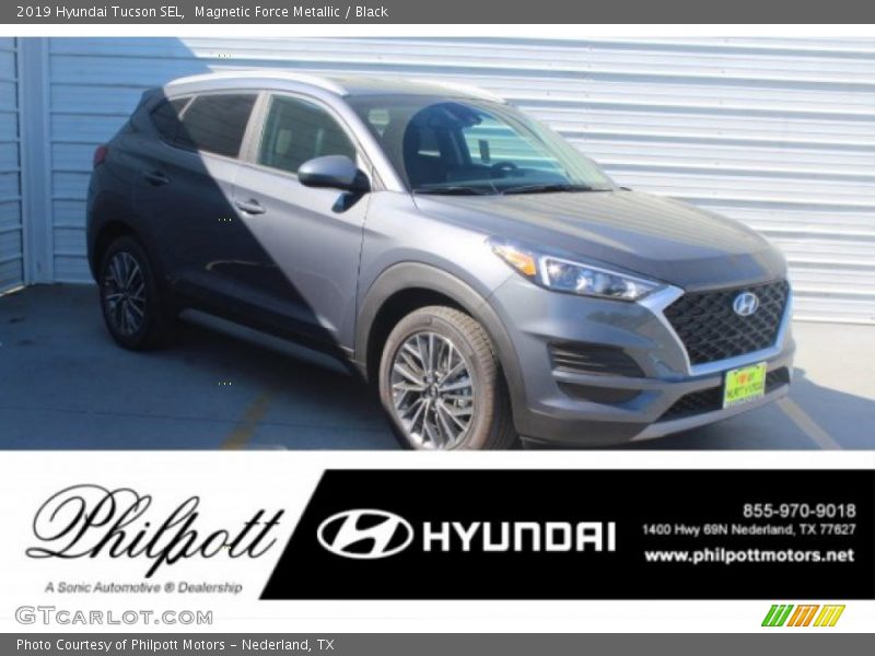 Magnetic Force Metallic / Black 2019 Hyundai Tucson SEL