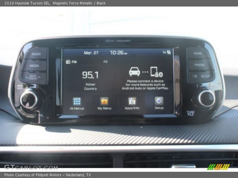 Magnetic Force Metallic / Black 2019 Hyundai Tucson SEL