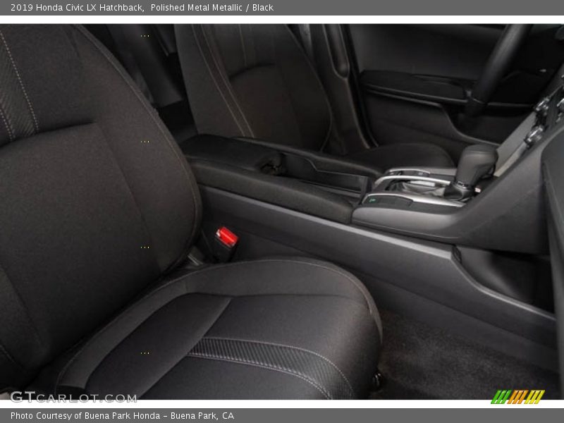 Polished Metal Metallic / Black 2019 Honda Civic LX Hatchback