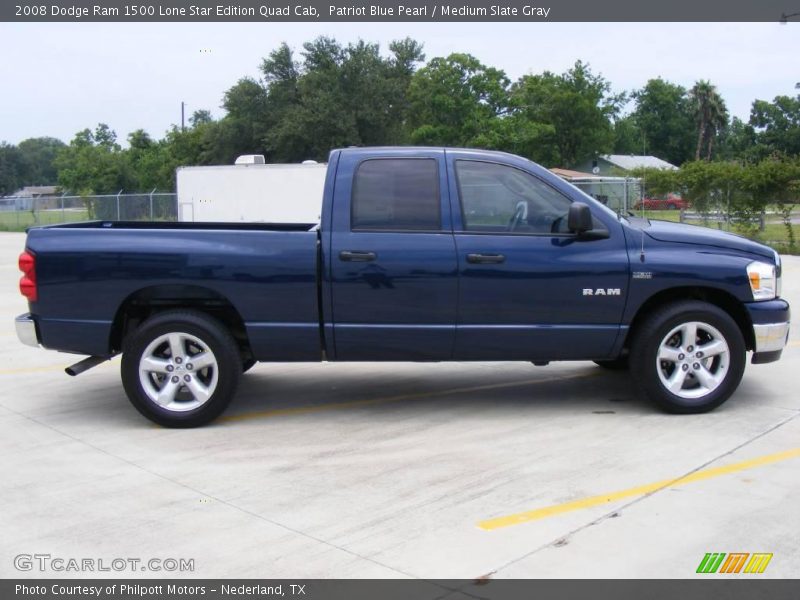 Patriot Blue Pearl / Medium Slate Gray 2008 Dodge Ram 1500 Lone Star Edition Quad Cab