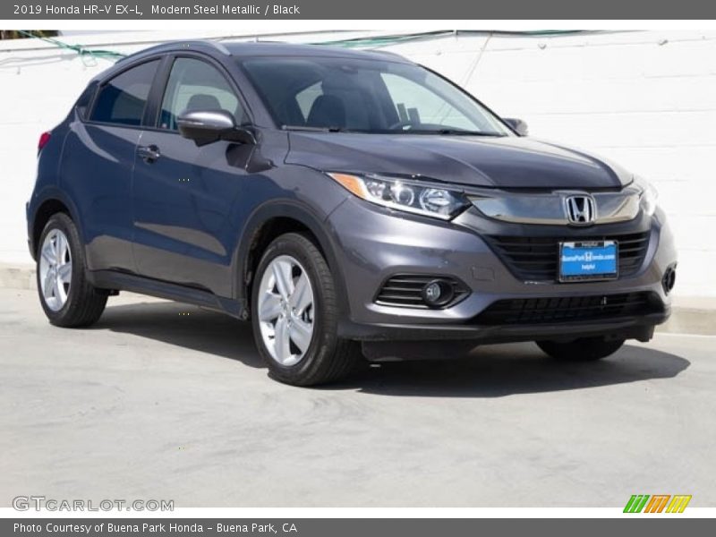 Modern Steel Metallic / Black 2019 Honda HR-V EX-L