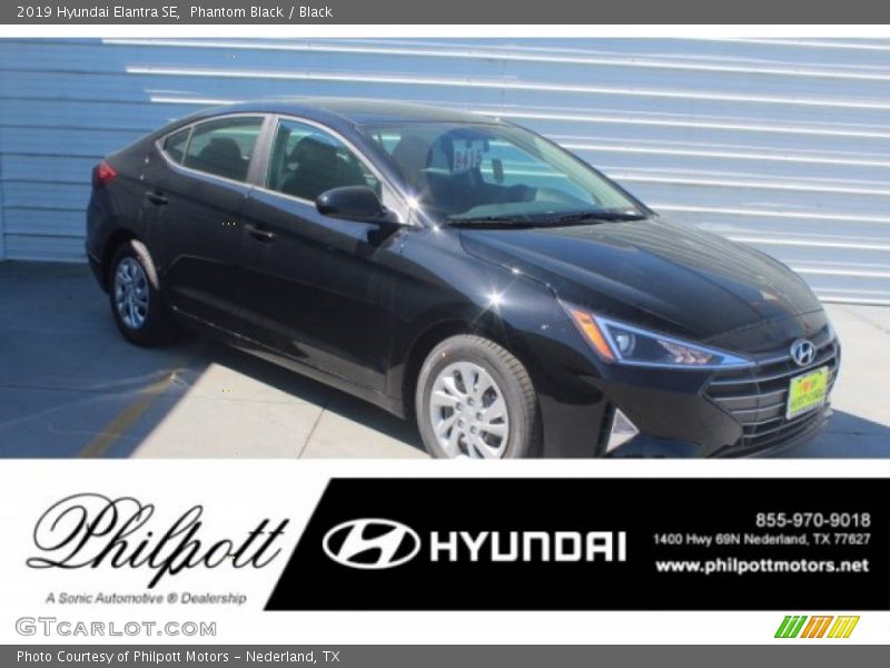 Phantom Black / Black 2019 Hyundai Elantra SE