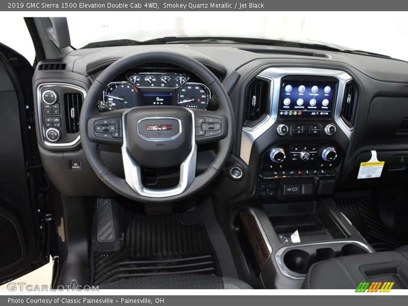 Smokey Quartz Metallic / Jet Black 2019 GMC Sierra 1500 Elevation Double Cab 4WD