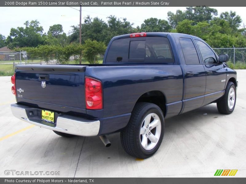 Patriot Blue Pearl / Medium Slate Gray 2008 Dodge Ram 1500 Lone Star Edition Quad Cab