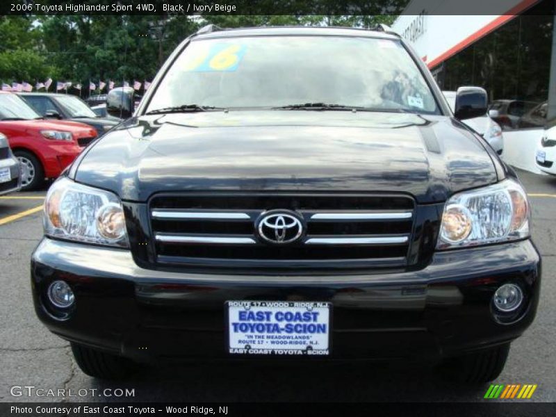 Black / Ivory Beige 2006 Toyota Highlander Sport 4WD
