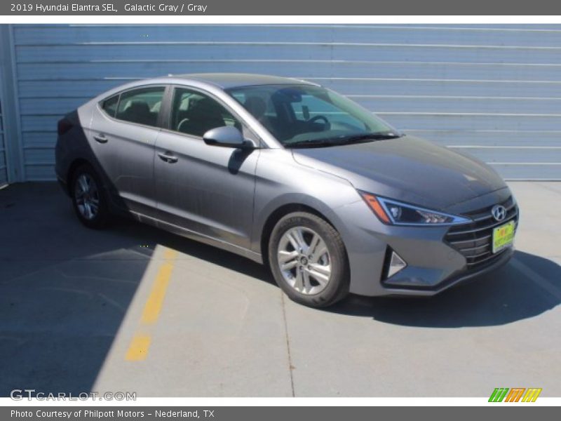 Galactic Gray / Gray 2019 Hyundai Elantra SEL