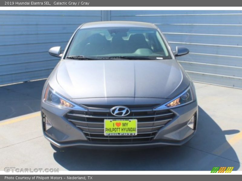 Galactic Gray / Gray 2019 Hyundai Elantra SEL