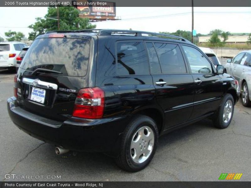 Black / Ivory Beige 2006 Toyota Highlander Sport 4WD