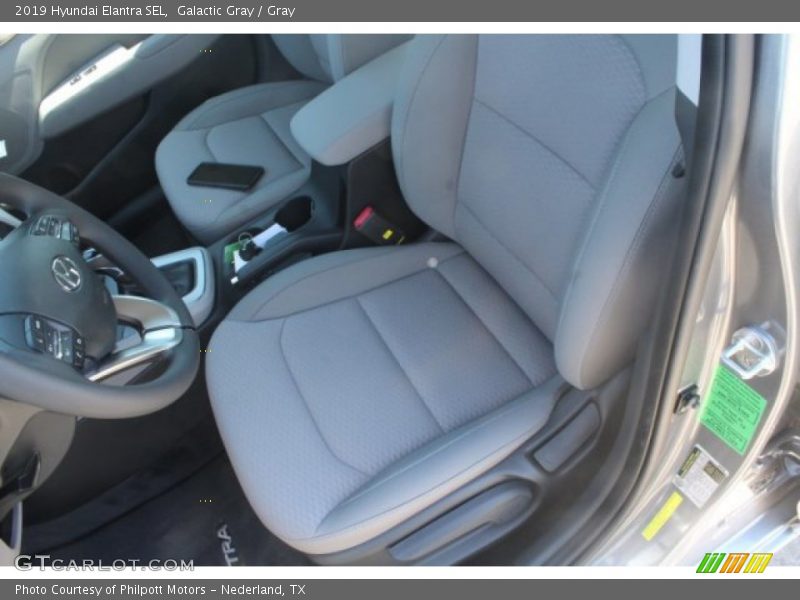 Galactic Gray / Gray 2019 Hyundai Elantra SEL