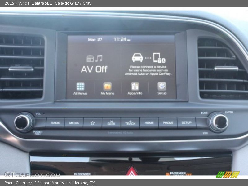 Galactic Gray / Gray 2019 Hyundai Elantra SEL