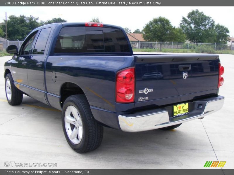 Patriot Blue Pearl / Medium Slate Gray 2008 Dodge Ram 1500 Lone Star Edition Quad Cab