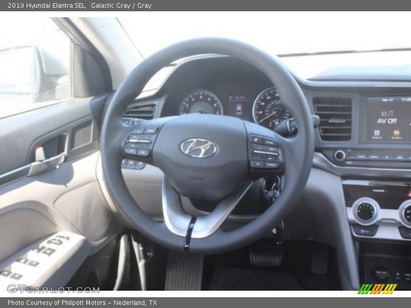 Galactic Gray / Gray 2019 Hyundai Elantra SEL