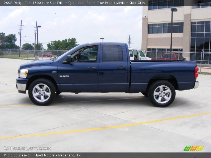 Patriot Blue Pearl / Medium Slate Gray 2008 Dodge Ram 1500 Lone Star Edition Quad Cab