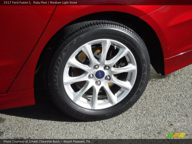 Ruby Red / Medium Light Stone 2017 Ford Fusion S