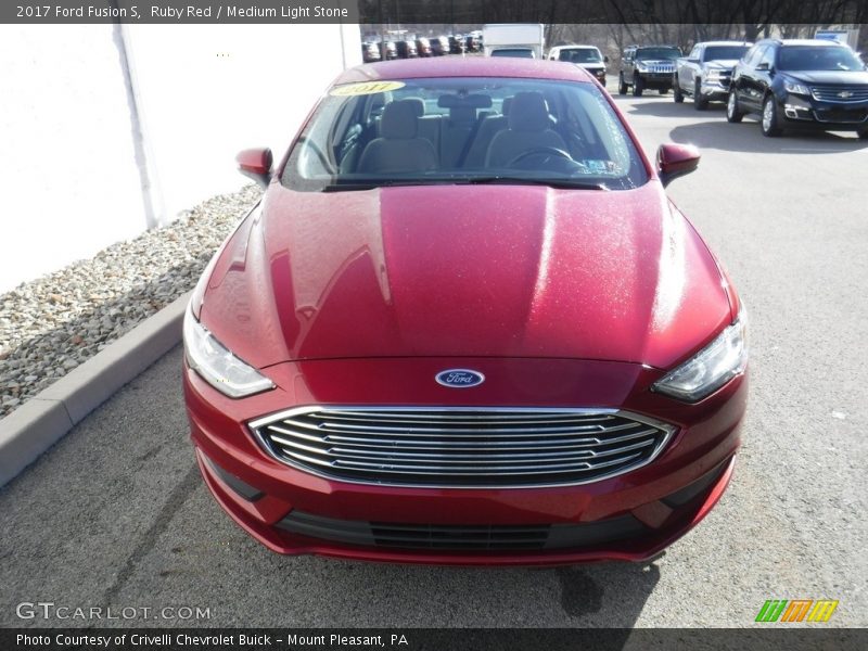 Ruby Red / Medium Light Stone 2017 Ford Fusion S