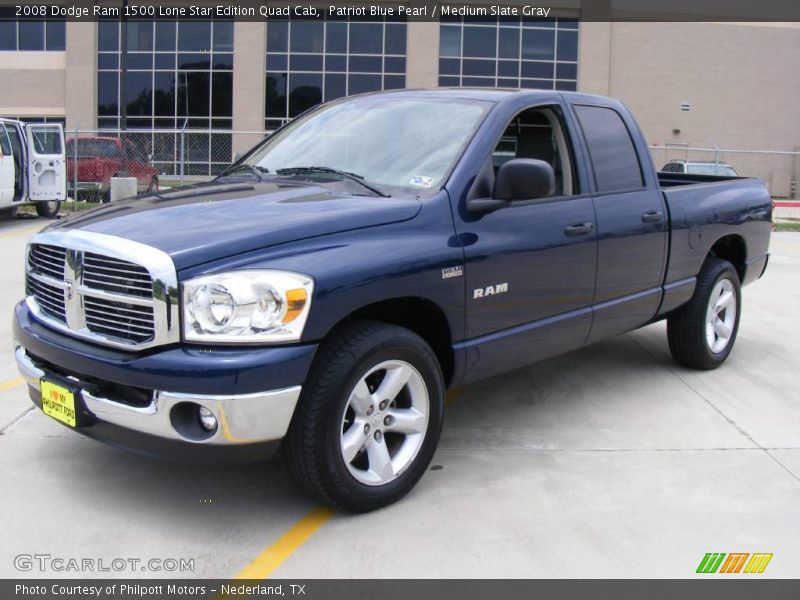 Patriot Blue Pearl / Medium Slate Gray 2008 Dodge Ram 1500 Lone Star Edition Quad Cab