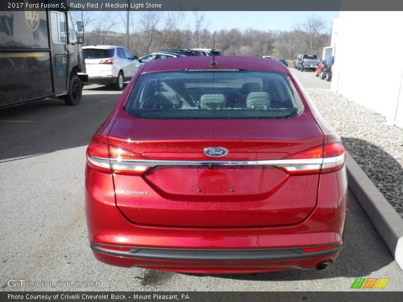 Ruby Red / Medium Light Stone 2017 Ford Fusion S